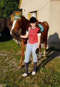 Nikola a jej žrebec :-)